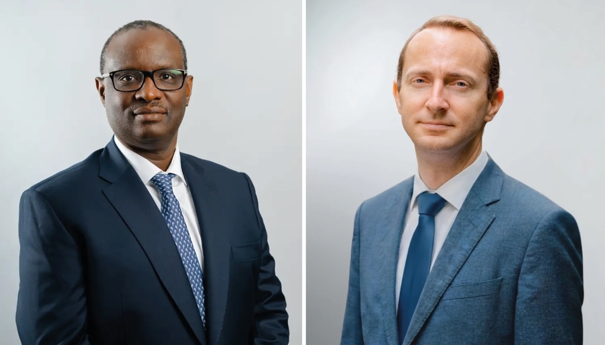 Le directeur général d'Oryx Energies, Moussa Diao, et le responsable de la branche trading, Hervé Bouvet.