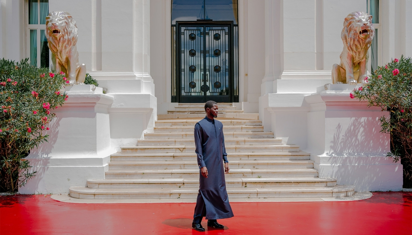 Le président Bassirou Diomaye Faye au palais présidentiel de Dakar, en septembre 2024.
