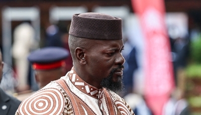 Le président guinéen, Mamadi Doumbouya, à Nairobi, le 12 mai 2026.