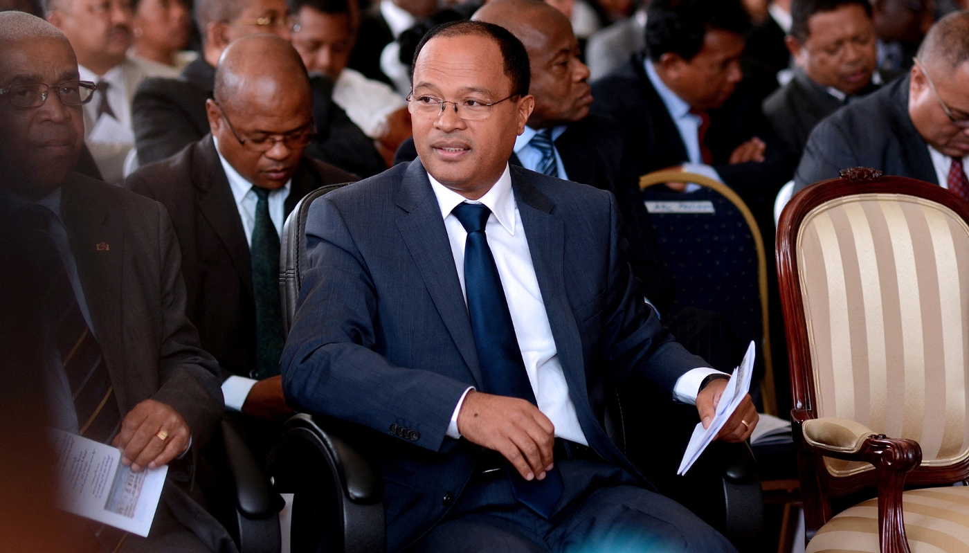 L'ancien secrétaire général de la Commission de l'océan Indien, le Malgache Edgard Razafindravahy, à Antananarivo, le 13 mai 2013.