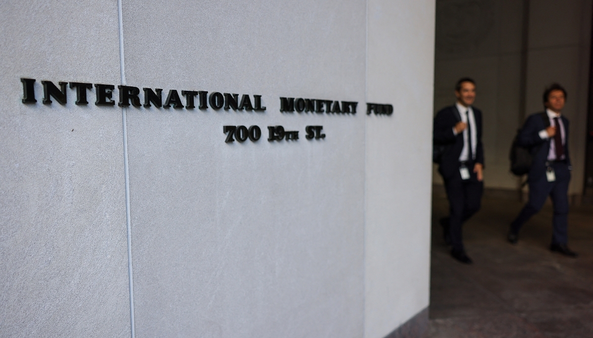 Le siège du Fonds monétaire international, à Washington, en avril 2026.