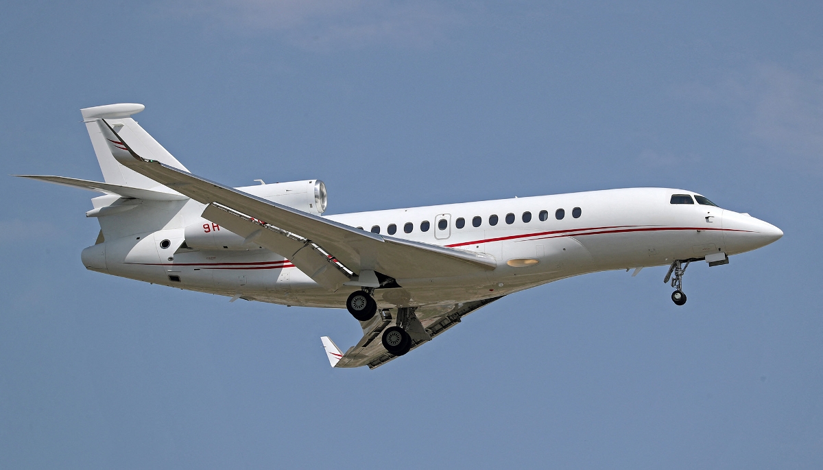 Un Falcon 7X de Dassault à Barcelone, le 27 mai 2024.