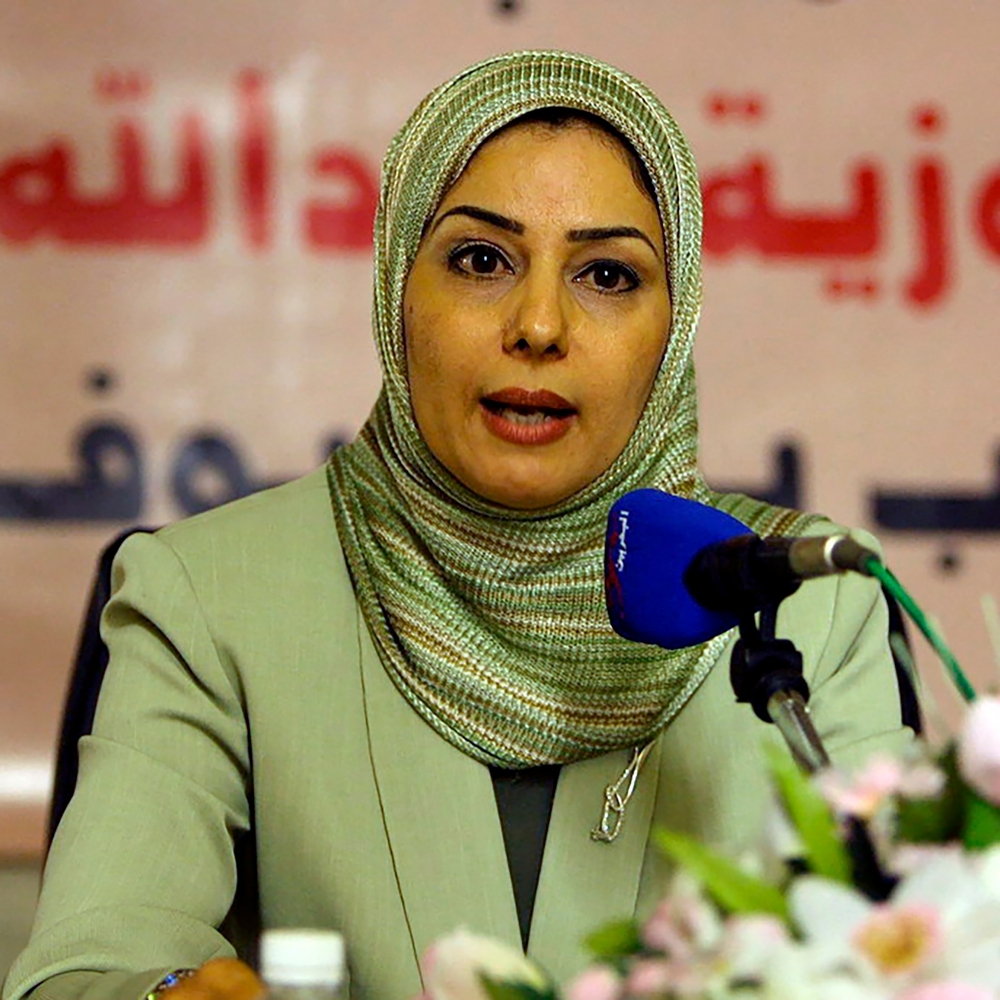L'ambassadrice de Bahreïn au Caire, Fawzia Zainal, à Manama, en septembre 2010.