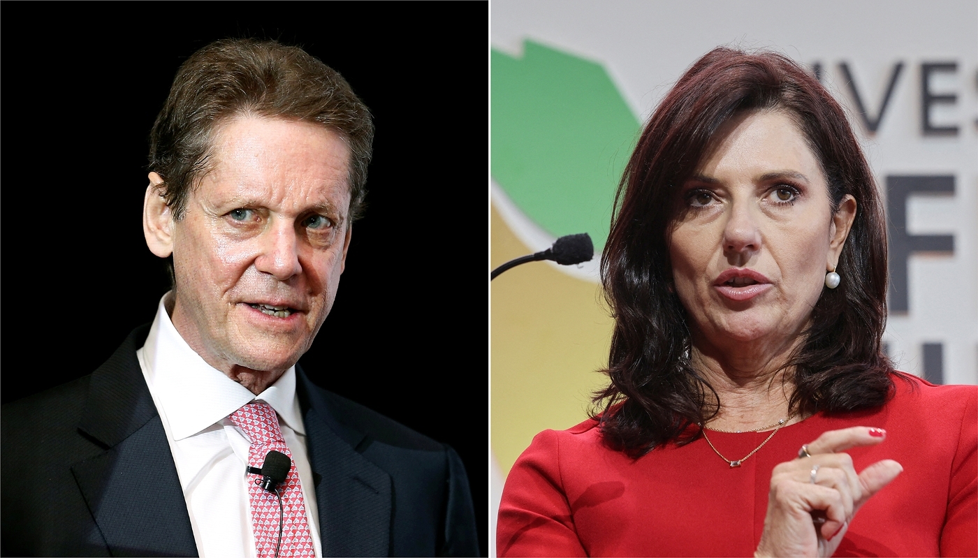 Photomontage - à gauche : Robert Friedland, fondateur d'Ivanhoe Atlantic ; à droite : Bronwyn Barnes, ex-PDG d'Ivanhoe Atlantic.