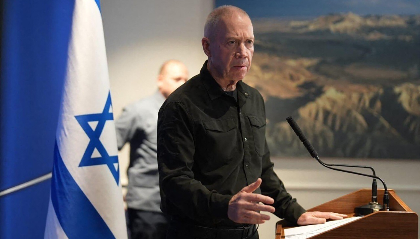 Le ministre israélien de la défense Yoav Gallant à Tel-Aviv le 25 octobre 2023.