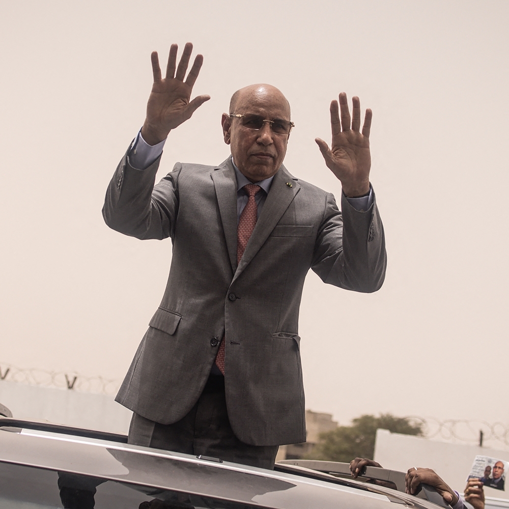 Le président mauritanien, Mohamed Ould Ghazouani, à Nouakchott, en juillet 2024.