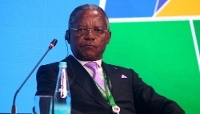 Jean-Dominique Okemba, l'ancien député grand maître de la Grande Loge du Congo, à Saint-Pétersbourg en juillet 2023.