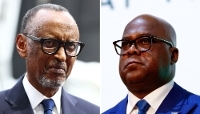 Le président rwandais, Paul Kagame, et son homologue congolais, Félix Tshisekedi.