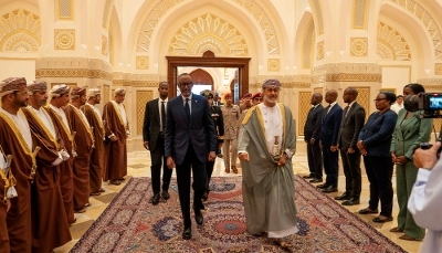 Le président rwandais Paul Kagame et le sultan d'Oman Haitham bin Tariq, à Mascate, le 8 septembre 2026.