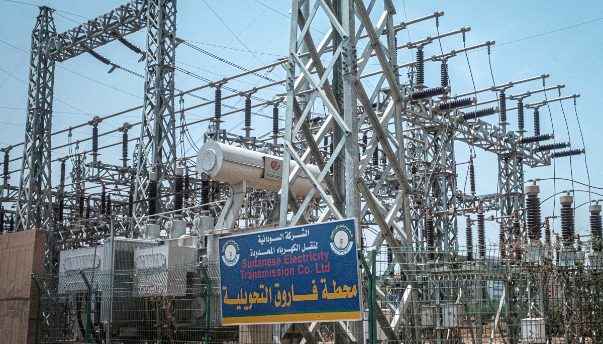 Une sous-station électrique à Khartoum, en juin 2019.