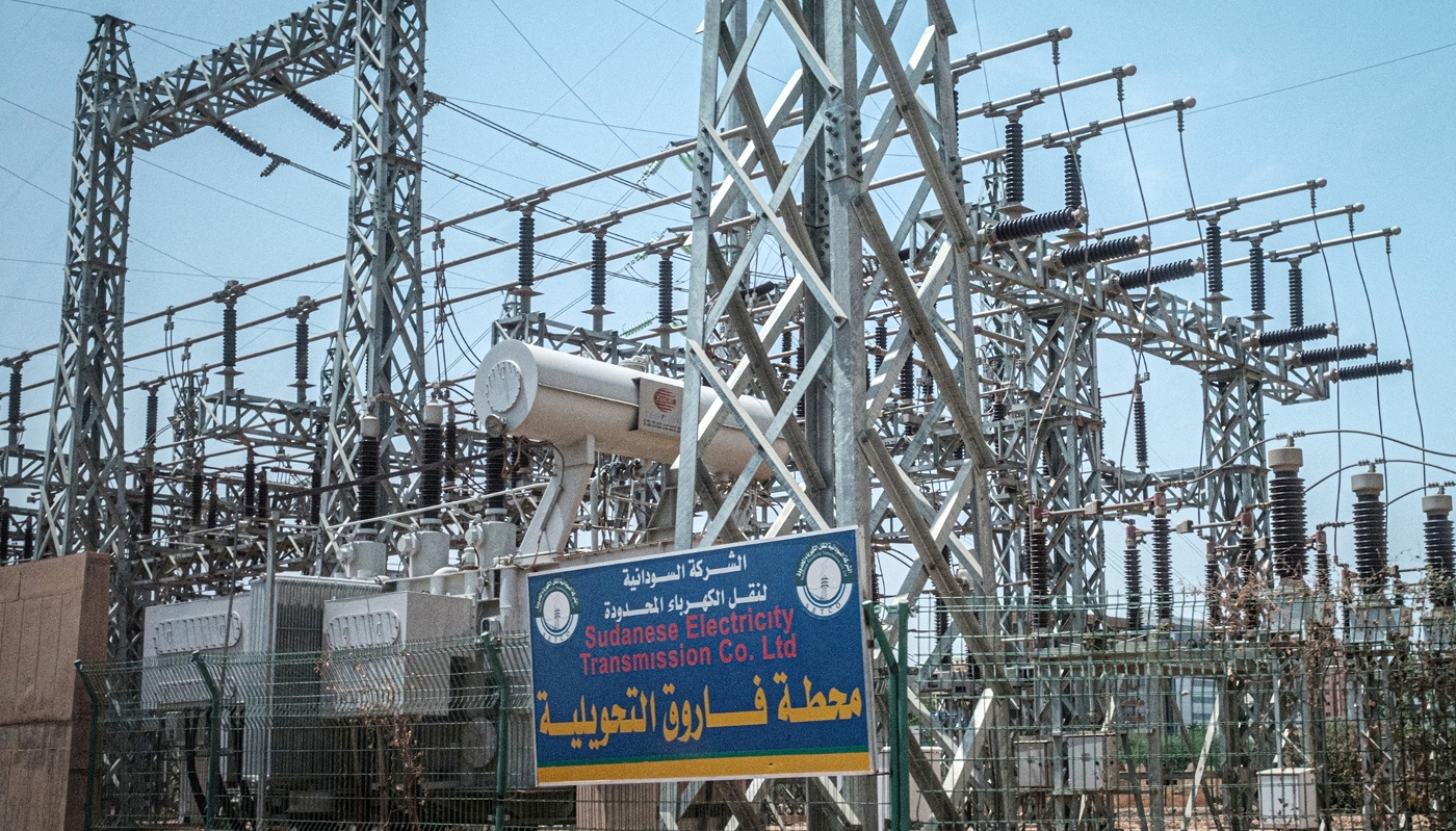 Une sous-station électrique à Khartoum, en juin 2019.