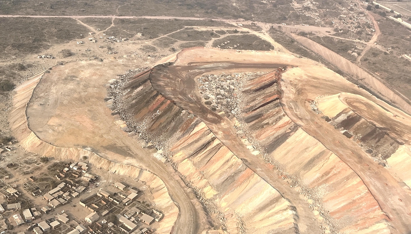 Une mine artisanale de cobalt, à Kolwezi, en RDC, en août 2025.