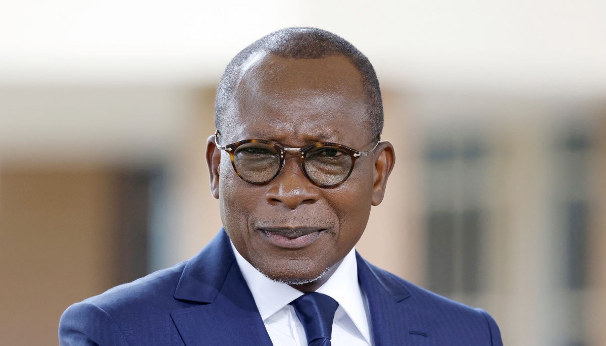 Patrice Talon à Cotonou, le 27 juillet 2022.