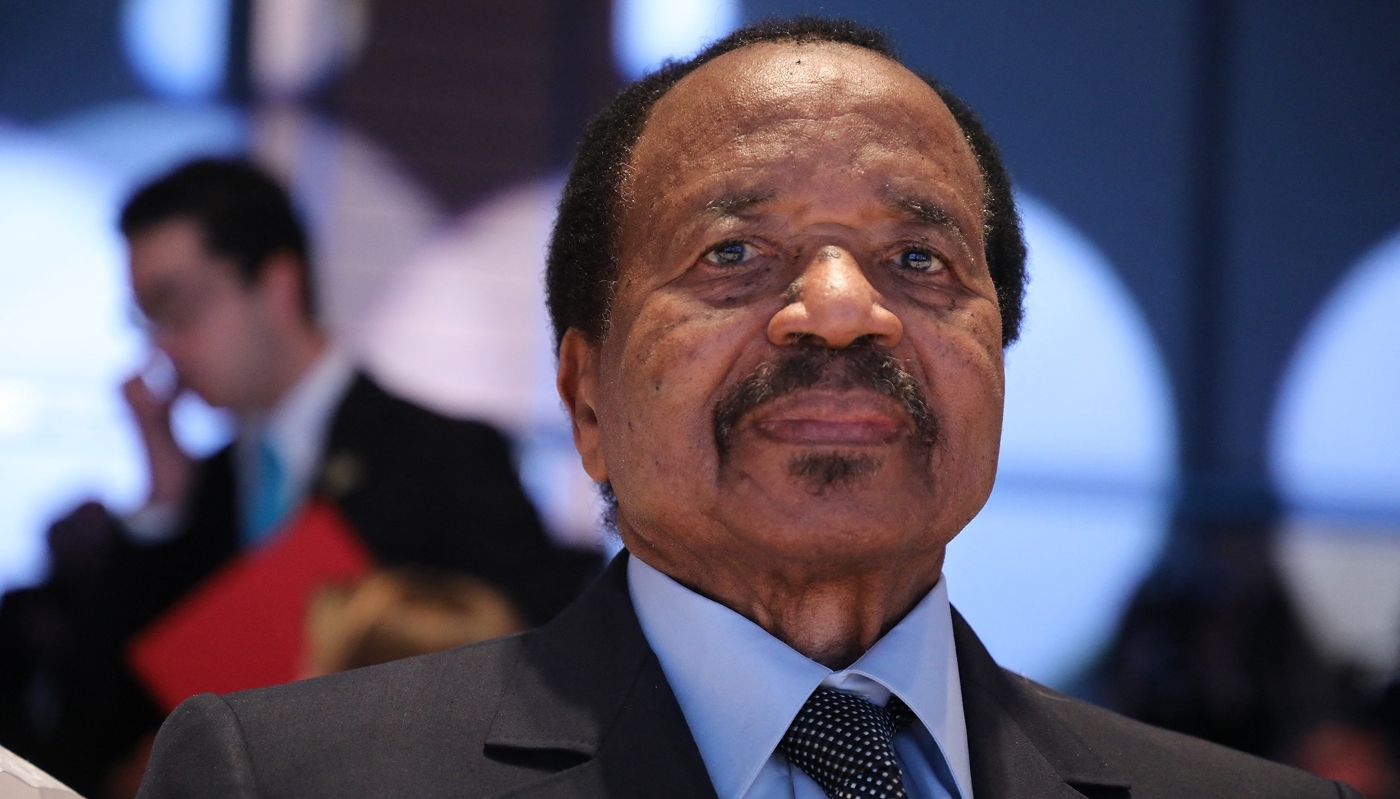 Le président camerounais, Paul Biya, à Lyon, en France, le 9 octobre 2019.