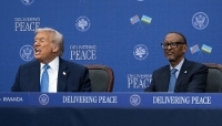 Le président américain, Donald Trump, et son homologue rwandais, Paul Kagame, à Washington, le 4 décembre 2025.