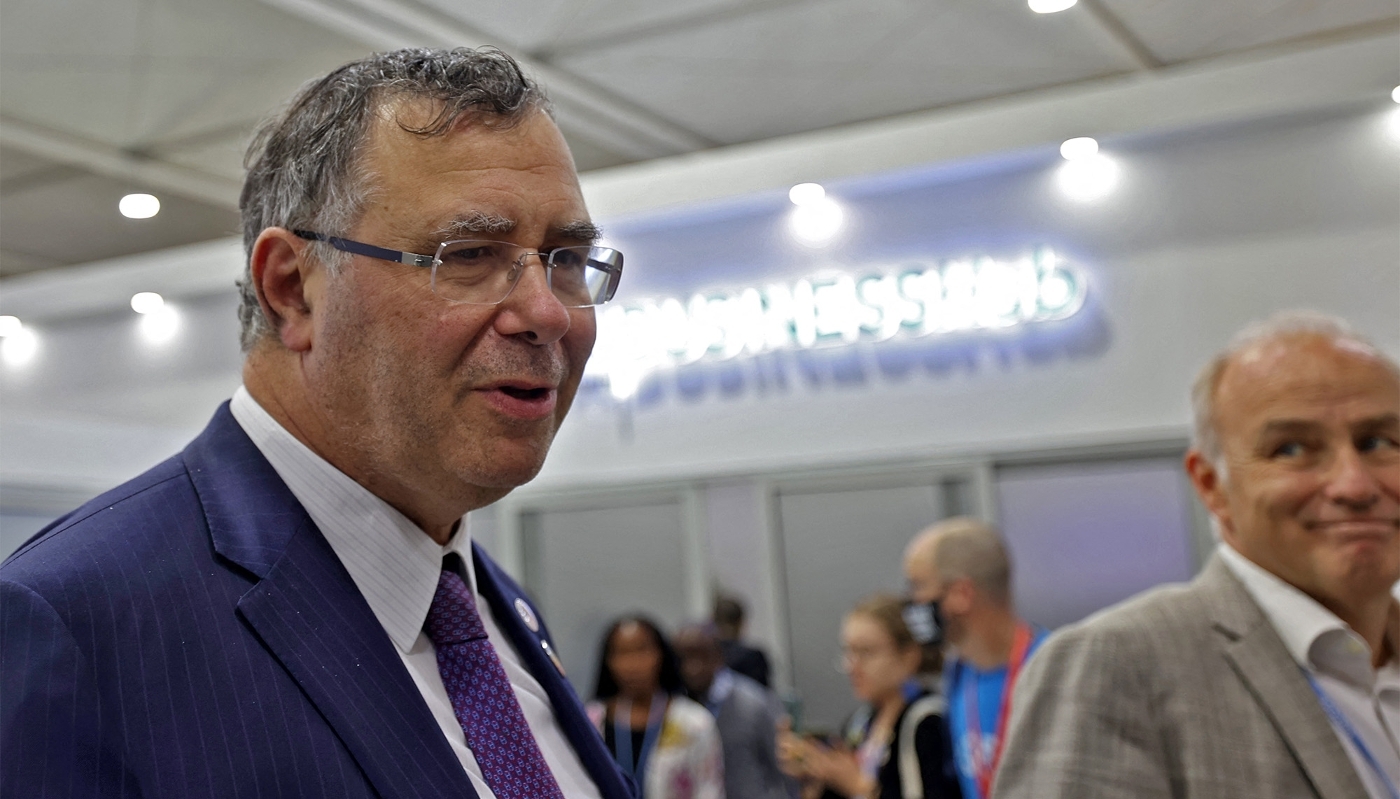 Patrick Pouyanné, directeur général de Total Energies, à Charm el-Cheikh, en novembre 2022.