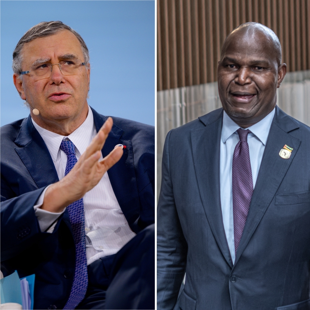 Patrick Pouyanné, PDG de TotalEnergies, et Daniel Chapo, président du Mozambique.