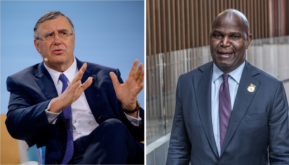 Patrick Pouyanné, PDG de TotalEnergies, et Daniel Chapo, président du Mozambique.
