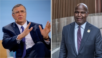 Patrick Pouyanné, PDG de TotalEnergies, et Daniel Chapo, président du Mozambique.
