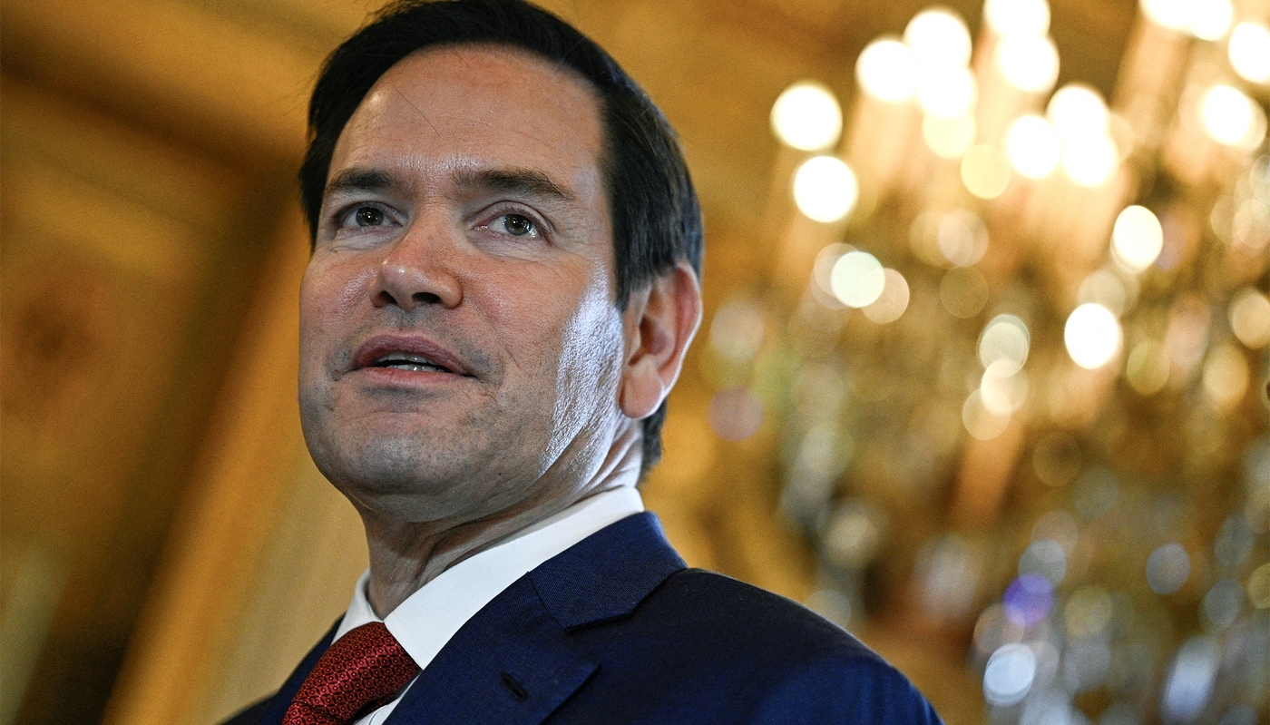 Le secrétaire d'État américain, Marco Rubio, à Paris, en France, le 17 avril 2025.