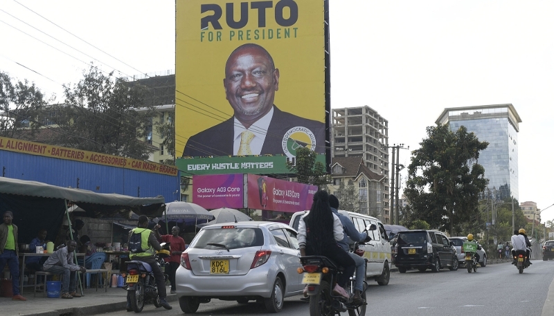 Affiche de campagne à Nairobi, en juin 2022.