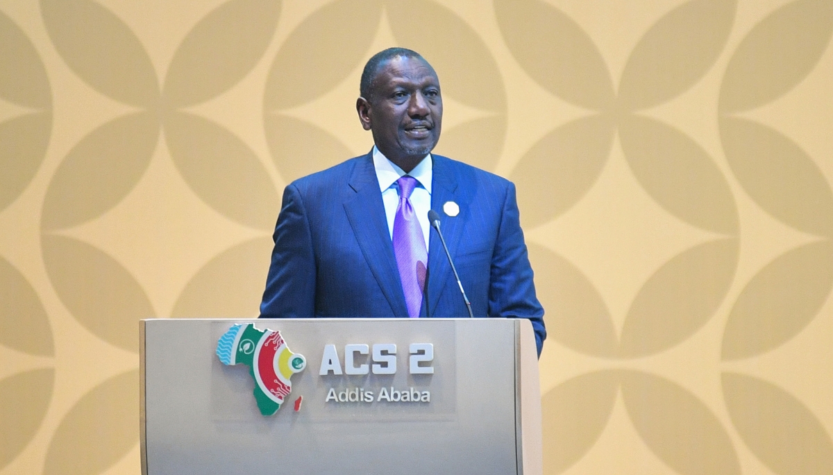 Le président kényan, William Ruto, à Addis-Abeba, le 8 septembre 2025.