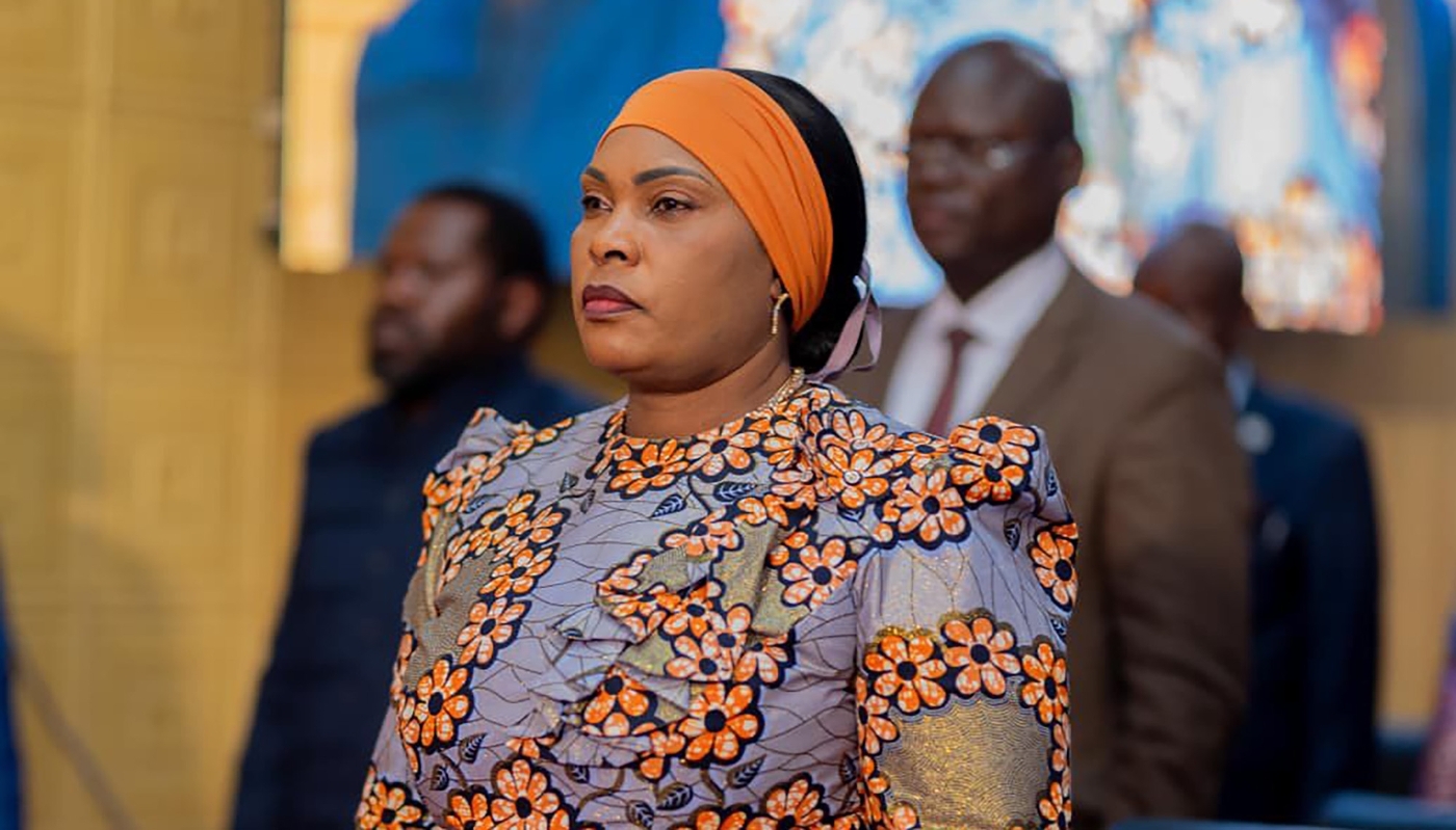 Fifi Masuka durant une séance de l'assemblée provinciale du Lualaba, à Kolwezi, RDC, le 30 décembre 2025.