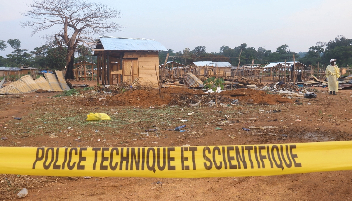 Après une attaque revendiquée par le groupe djihadiste Allied Democratic Forces, à Beni, dans l'est de la RDC, 9 juin 2024.