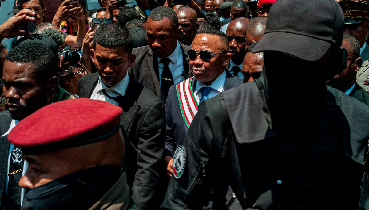 Le président de la Refondation, Michaël Randrianirina, à Antananarivo, le 17 octobre 2025.