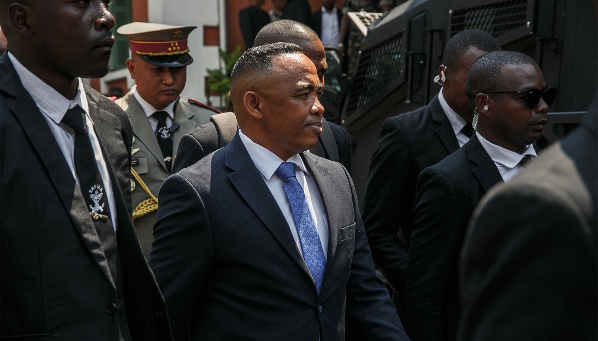 Le président malgache, Michaël Randrianirina, à Antananarivo, le 17 octobre 2025.