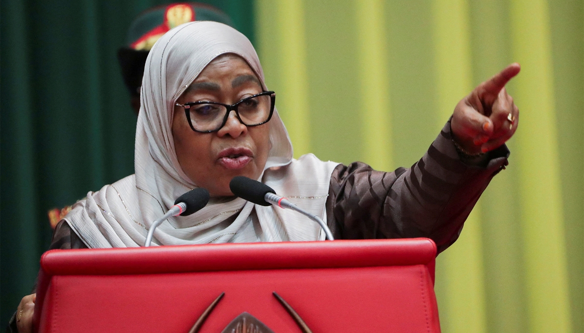 La présidente tanzanienne, Samia Suluhu Hassan, à Dar es-Salam, le 2 décembre 2025.