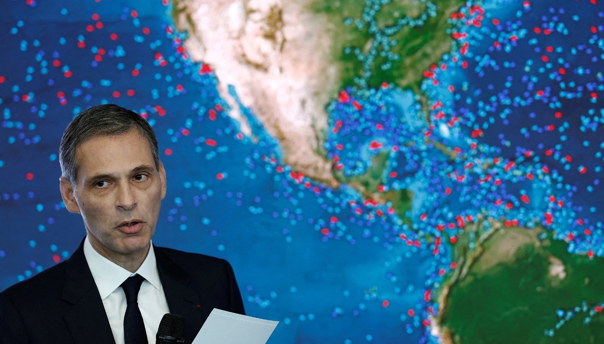 Rodolphe Saadé, le PDG de CMA CGM, à Marseille (France), le 12 février 2025.