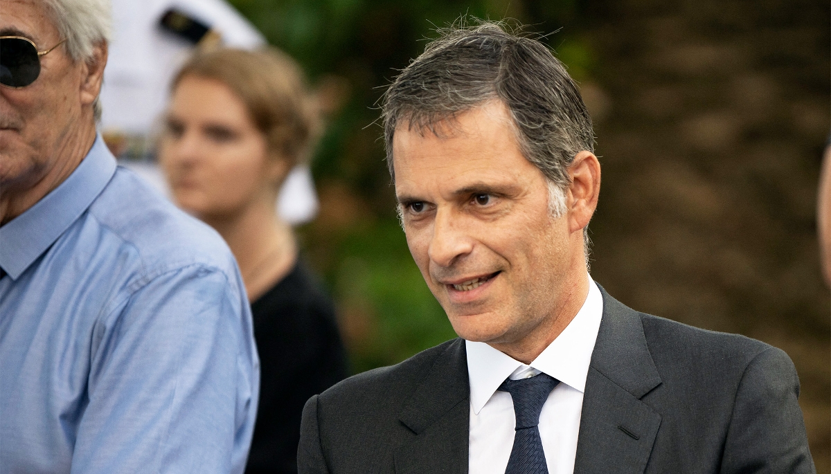 Le patron de l'armateur CMA CGM, Rodolphe Saadé, à Alger, en août 2022.