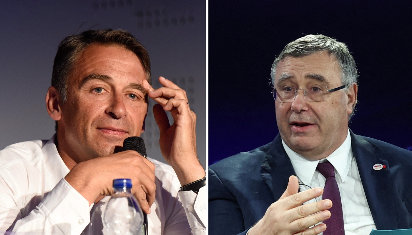 Olivier Sadran, président et fondateur de Newrest, et Patrick Pouyanné, PDG de TotalEnergies.