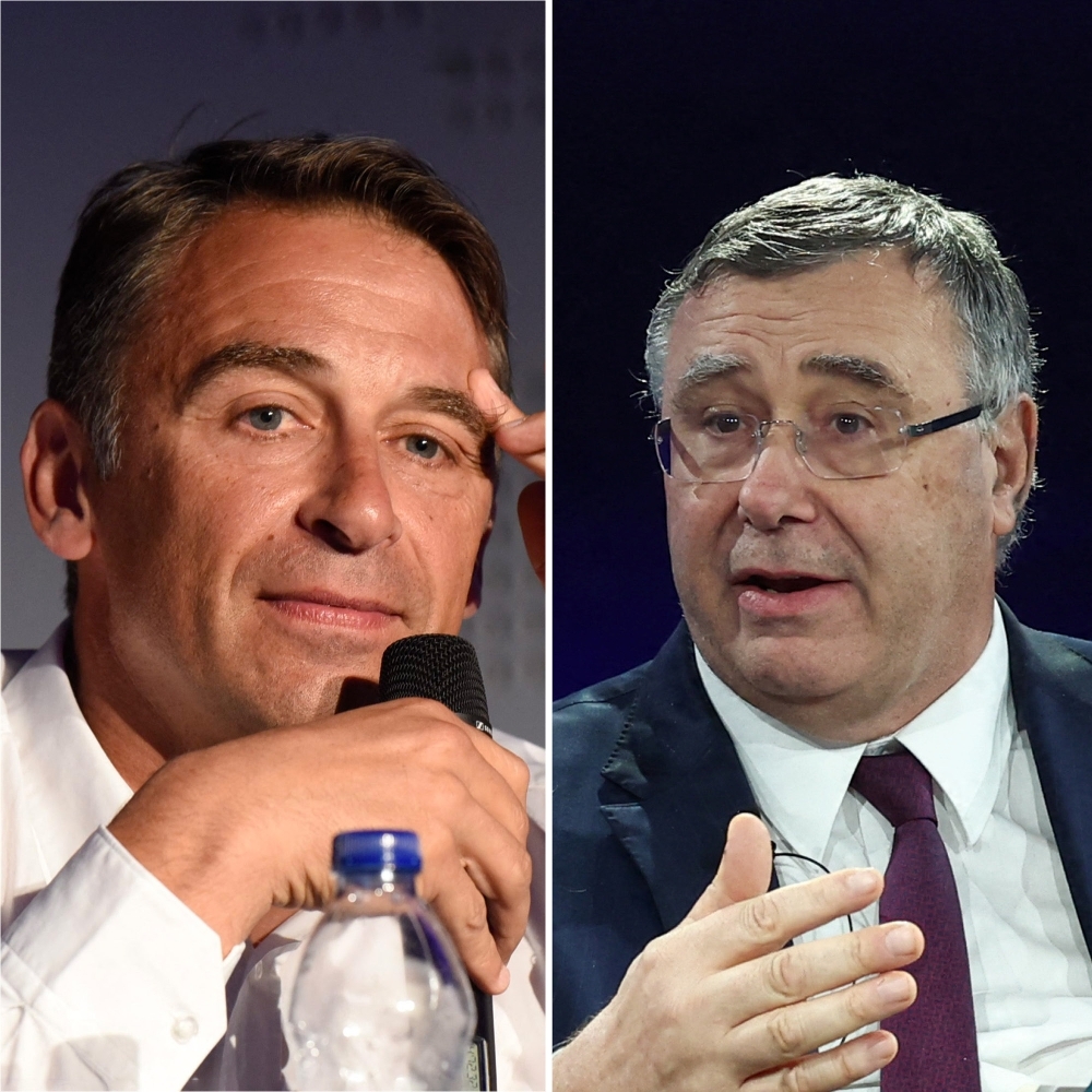 Olivier Sadran, président et fondateur de Newrest, et Patrick Pouyanné, PDG de TotalEnergies.