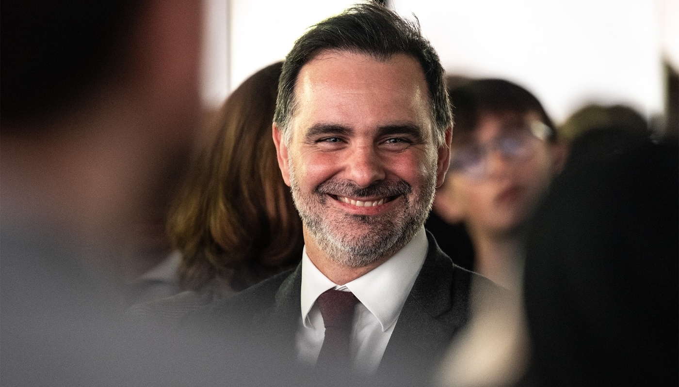 Le ministre français du commerce, Laurent Saint-Martin, à Osaka, au Japon, le 13 avril 2025.