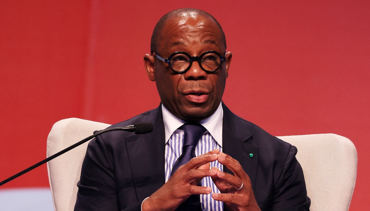 Le président de la BOAD Serge Ekué, le 9 octobre 2024, à Abidjan.