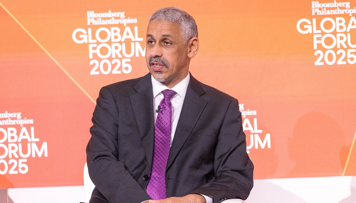 Le président de la BAD Sidi Ould Tah à New York, le 24 septembre 2025. 