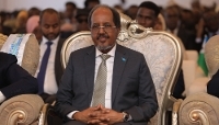 Hassan Sheikh Mohamoud lors d'une visite dans la province de Sool, à Las Anod, le 17 janvier 2026.