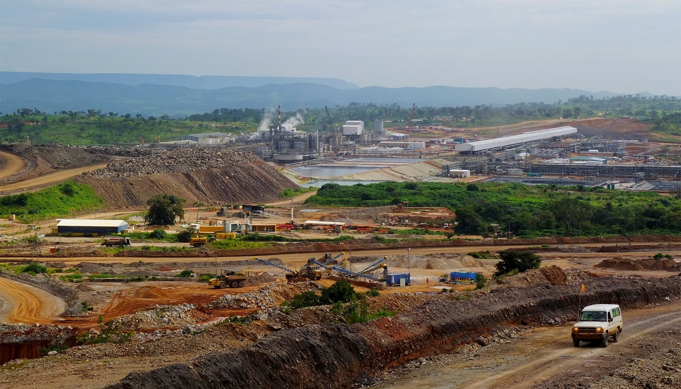 La mine de cuivre et de cobalt de Tenke Fungurume, située dans le sud du Congo, région productrice de cuivre, en janvier 2013.