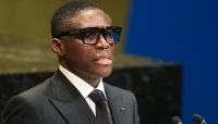 Le vice-président de la Guinée équatoriale, Teodoro Nguema Obiang Mangue, dit 'Teodorin, à New York, le 25 septembre 2025.
