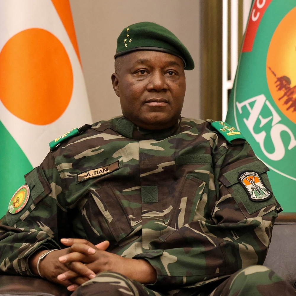 Le leader de la junte, Abdourahamane Tiani, à Niamey, le 2 juin 2026.