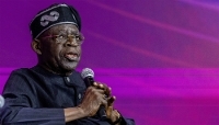 Le président nigérian, Bola Tinubu, à Kigali, en mai 2026. 