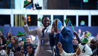 La délégation tanzanienne lors de la 152e assemblée générale de l'Union interparlementaire, à Istanbul, le 19 avril 2026.