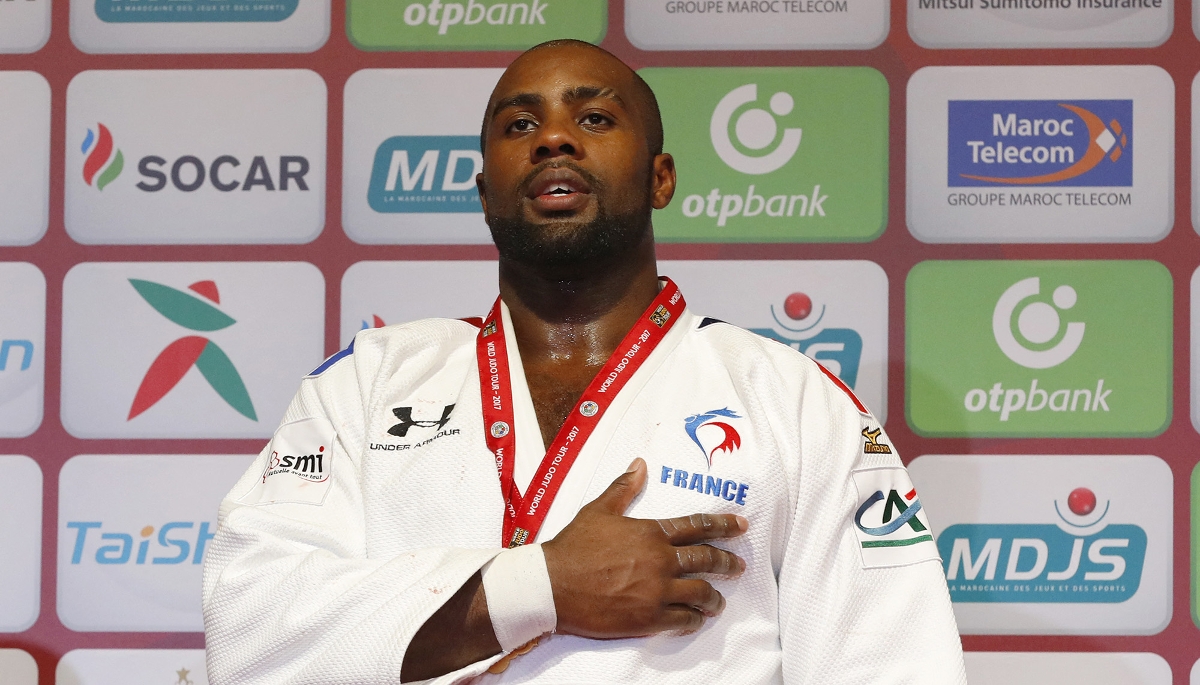 Le judoka Teddy Riner à l'Open de Marrakech, au Maroc, en novembre 2017.
