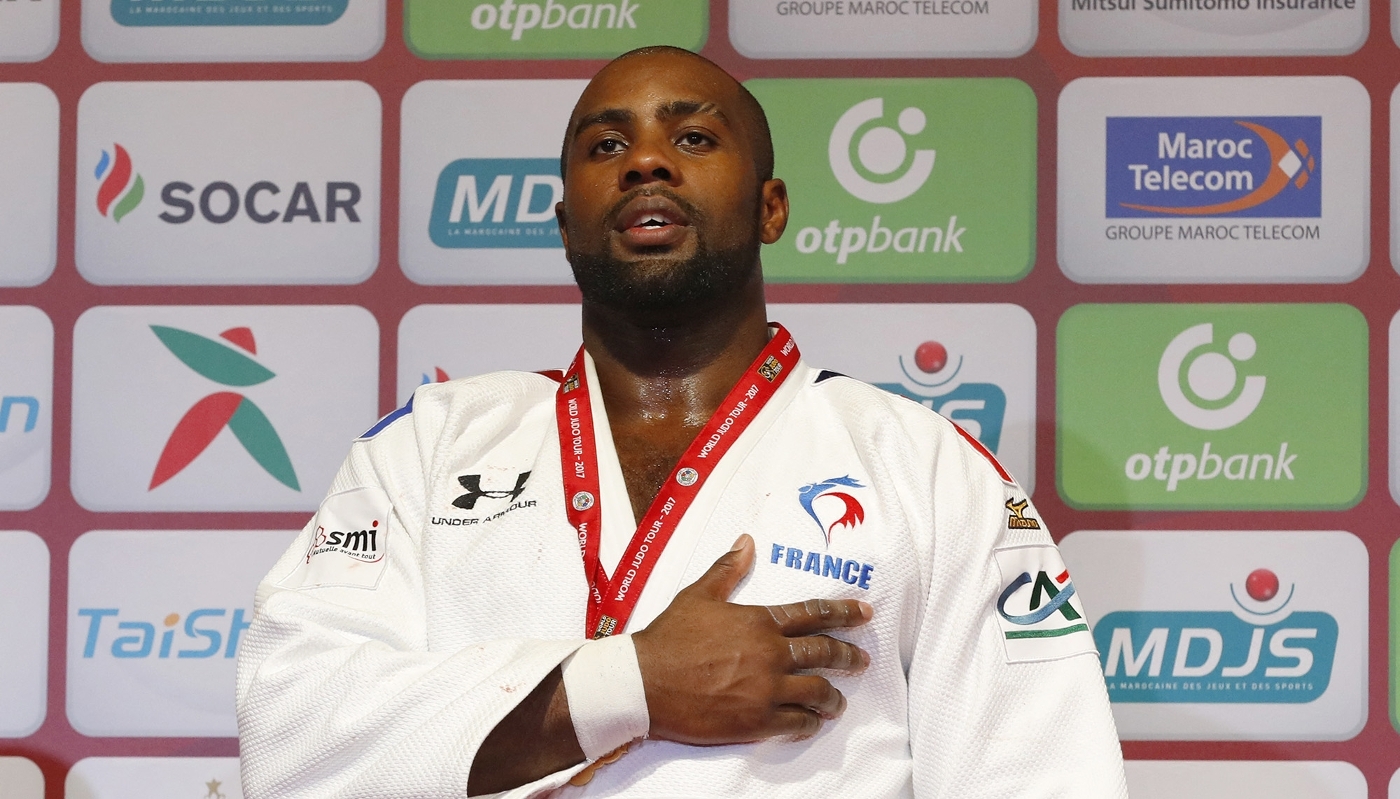 Le judoka Teddy Riner à l'Open de Marrakech, au Maroc, en novembre 2017.