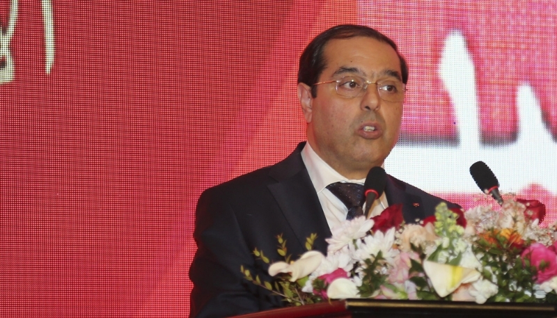Le secrétaire d'État tunisien aux affaires étrangères, Mounir Ben Rjiba, le 20 janvier 2024 à Tunis.