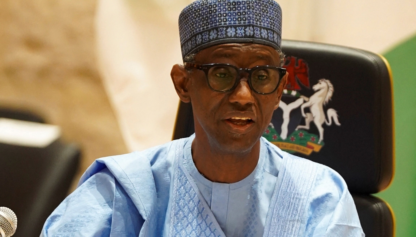 Le conseiller à la sécurité nationale du Nigeria Nuhu Ribadu à Abuja, le 22 janvier 2026.