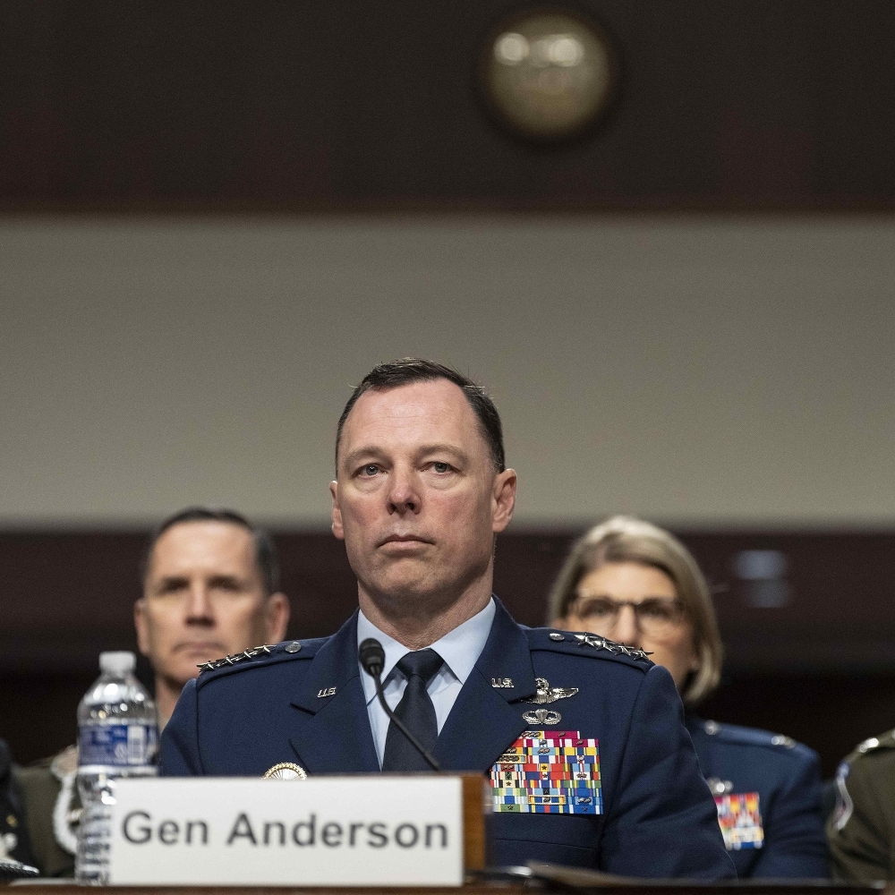 Le commandant de l'Africom, Dagvin Anderson, auditionné par le Sénat américain, à Washington, le 14 mai 2026.