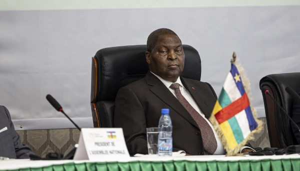 Faustin-Archange Touadéra, à Bangui, en mars 2025.
